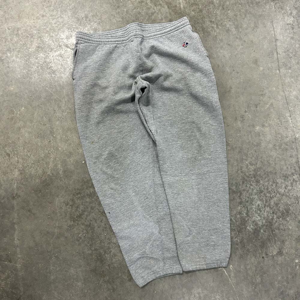 Vintage 90s Jerzees Sport NuBlend Gray Sweatpants Made USA Baggy Joggers